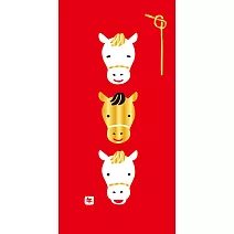【日本Wa-Life】美濃和紙金箔紅包袋(2枚入) ‧ 三隻馬