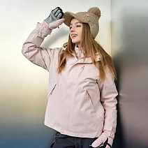 【KISSDIAMOND】G-Pro石墨烯禦寒極鋒衣三穿外套(男女款/KDFJ-6888) M 貝栗粉