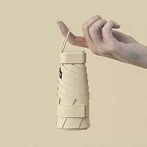 【KISSDIAMOND】小清新便攜手動環扣傘(KDU-1002) FREE 奶黃