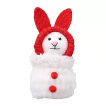 【日本Mark’s】Mocomoco Animal手工毛氈聖誕擺飾 ‧ 兔耳帽雪人