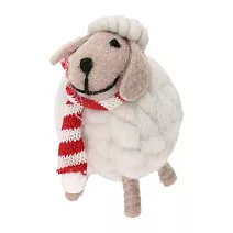 【日本Mark’s】Mocomoco Animal手工毛氈聖誕擺飾 ‧ 圍巾小羊