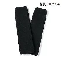 【MUJI 無印良品】再生聚酯纖維舒適絨毛袖套 FREE 暗藍