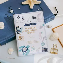 【wwiinngg】空白護照筆記本-泡泡事務所(海藍)