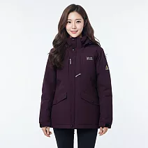 【遊遍天下】女款極暖GlobeTex防水防風保暖顯瘦羽絨外套(GJ23036) M 暗紅