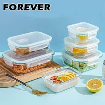 【日本FOREVER】耐熱玻璃保鮮盒-長方形8件組