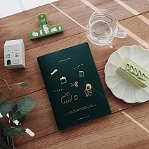 【右手超人】文具書／手帳／皮質燙金款