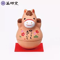 日本-藥師窯 招福干支系列 錦彩招福不倒馬