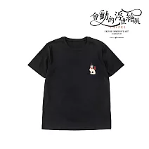翡冷翠文創浮世繪刺繡藝術T恤｜《貓咪》 XL 黑
