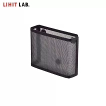 LIHIT LAB A-7391 薄型網狀置物盒(附磁鐵)  黑
