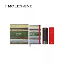 MOLESKINE 奧賽博物館 - 印象派靈感限量禮盒套裝 / L型空白筆記本 + 水彩鉛筆