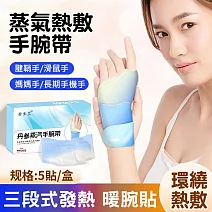 【美好家 Mehome】蒸氣手腕帶 熱敷手腕貼 5片/盒