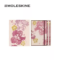 MOLESKINE 櫻花系列限量主題禮盒 - L/ 橫線+L型輕便型/橫線+ BLACKWING 2支鉛筆