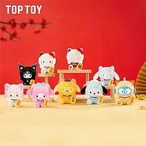 TOPTOY 三麗鷗家族招財貓系列搪膠絨毛掛飾盲盒 _單入隨機款