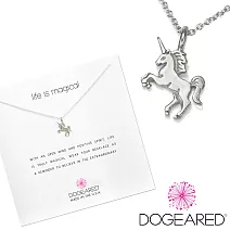 Dogeared 獨角獸 unicorn 生命充滿魔力 銀色許願項鍊