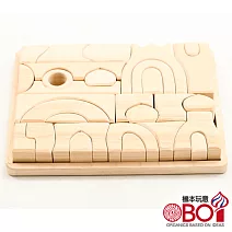 俄羅斯積木-淳木童話-建築遊戲系列- 無上色圓頂積木