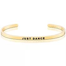 MANTRABAND 美國悄悄話手環 Just Dance 盡情地跳舞吧 金色