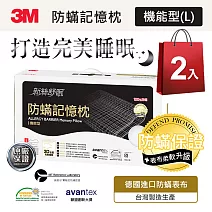 3M 防蹣記憶枕機能型(L)  2入