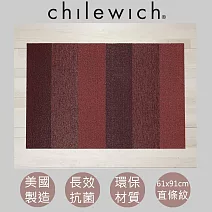 【chilewich】美國抗菌環保地墊 玄關墊61x91cm直條紋 寶石紅
