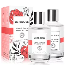 Berdoues 1902 摩登雅致 牡丹&大黃淡香水(100ml)X2入-送原廠紙袋