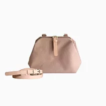 【quoi quoi】mini醫生包 多彩款 皮革背帶款 / 濃奶茶