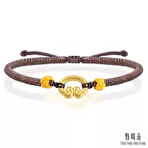 【點睛品】福運祥雲 黃金手繩(小)