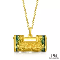 【點睛品】如意金鎖 黃金吊墜