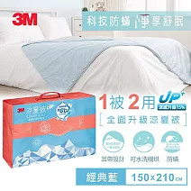 【3M】升級版涼夏被-經典藍-150x210cm