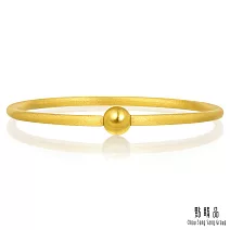 【點睛品】時尚噴砂黃金手環／手鐲_計價黃金