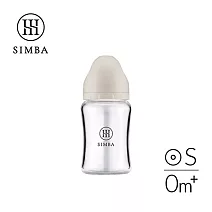 【小獅王辛巴】蘊蜜質金玻璃寬口防脹氣奶瓶180ml-新生專用 杏茶