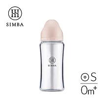 【小獅王辛巴】蘊蜜質金玻璃寬口防脹氣奶瓶270ml-新生專用 栗粉