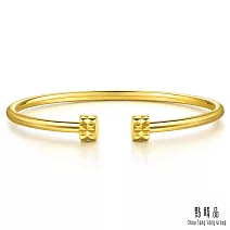 【點睛品】立體鉚釘 黃金手鐲_計價黃金