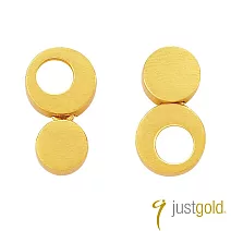 【Just Gold 鎮金店】心動組曲 純金耳環