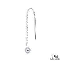 【點睛品】Daily Luxe  鉑金圓珠線條耳環(單只)