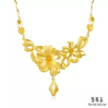 【點睛品】花卉婚嫁 黃金項鍊_計價黃金