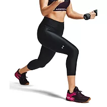 Under Armour  女 Armour HG 緊身九分褲-黑-1365335-001 S 黑色