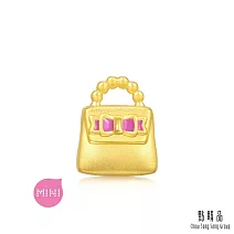 【點睛品】 Charme Mini 蝴蝶結包包 黃金串珠