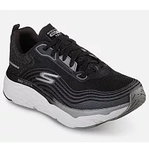 SKECHERS GO RUN MAX CUSHIONING ELITE 防潑水 女休閒鞋-黑-128265BKGY US6 黑