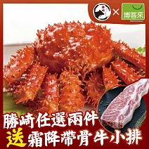 【勝崎免運直送】智利熟凍帝王蟹1隻組(1200公克/1隻)