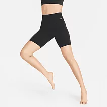 NIKE AS W NK DF ZENVY HR 8IN SHORT 女高腰單車短褲-黑-DQ6004010 S 黑色