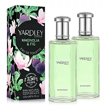 YARDLEY 雅麗 玉蘭&無花果淡香水(125ml)X2入-原廠公司貨