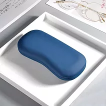 seoul show首爾秀 弧線鐵製硬殼防壓墨鏡老花近視太陽眼鏡盒  藍色