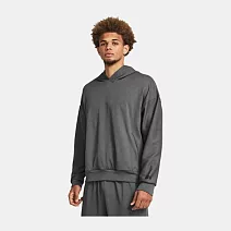 Under Armour 男 Journey Rib 連帽長袖套頭衫-灰-1383100-025 L 灰色