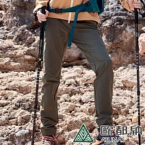 【ATUNAS 歐都納】女款CORDURA耐磨長褲A1PAEE02W/舒適/彈性/防潑水 M 深橄綠