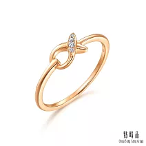 【點睛品】比彼心 18K玫瑰金鑽石戒指 13 18K玫瑰金