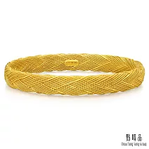 【點睛品】復古編織 黃金手鐲_計價黃金(08)