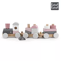 【Label Label】木質小火車- 粉色