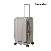 【Innovator】26吋 雙前開 剎車 拉鍊胖胖箱 沙丘米色