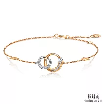 【點睛品】星辰相依 18K金鑽石手鍊