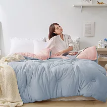 【DUYAN 竹漾】Heat Fi 超柔針織抗菌雲朵棉被(雙人) / 琉璃粉玉