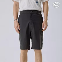 ADISI 男Supplex格紋速乾及膝短褲 AP2411046 (M-3XL)｜彈性 吸濕排汗 快乾 透氣 耐磨 抗撕裂 M 夜幕黑